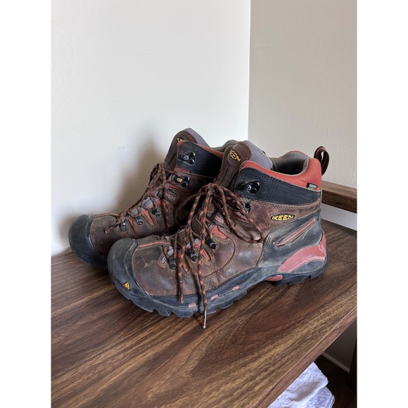 Keen Utility Mens 12D Brown Leather Waterproof Work Boots ASTM F2892-18 EH main image 4